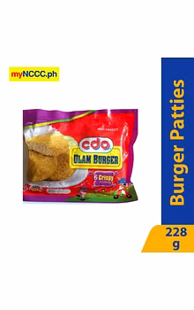 CDO Ulam Burger Crispy Patties 6s 228g