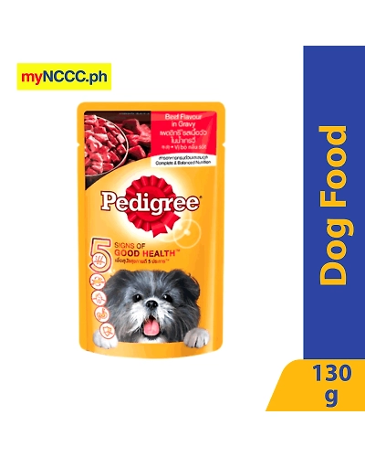 Pedigree Beef Chunks and Sauce Pouch 130g-10265084