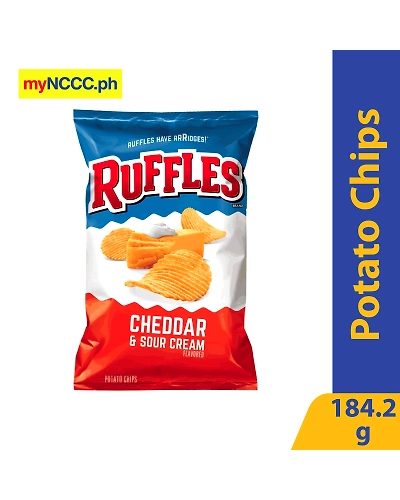 Ruffles Potato Chips Cheddar &amp; Sour Cream 184.2g-10103734