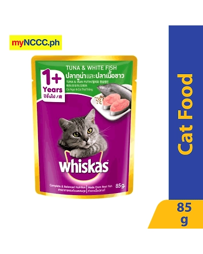 Whiskas Tuna &amp; Whitefish Pouch 85g-10587418