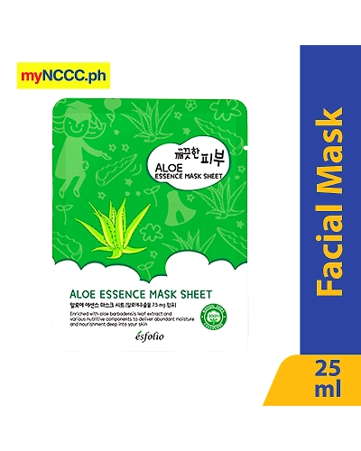 Esfolio Mask Sheet Pure Skin Aloe Essence 25ml-11502019