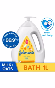 Johnson & Johnson Baby Wash Milk+Oats 1000ml