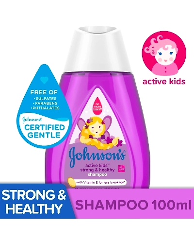 Johnson &amp; Johnson Shampoo Active Kids Strong &amp; Healthy 100ml-11553016
