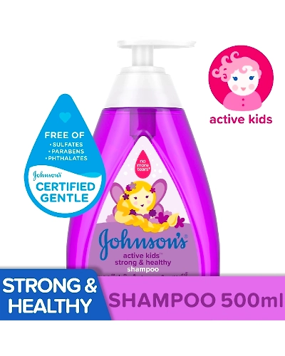 Johnson &amp; Johnson Shampoo Active Kids Strong &amp; Healthy 500ml-11553019