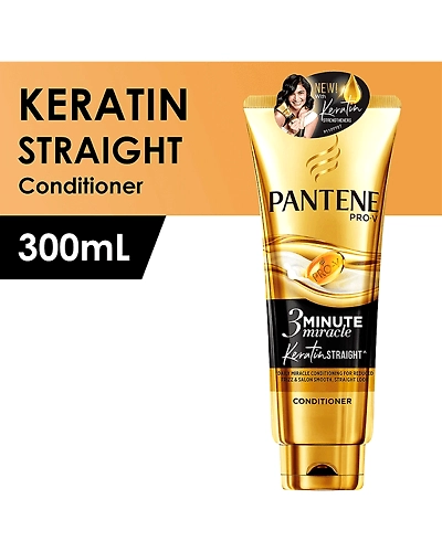 Pantene Conditioner 3 Minute Miracle Intense Keratin Straight 300ml-11469839