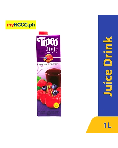 Tipco Cherry Berry &amp; Grape Juice 1L-10743411