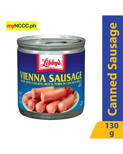 Libby's Vienna Sausage Made with Chicken, Beef &amp; Pork in Chicken Broth 130g-10754582