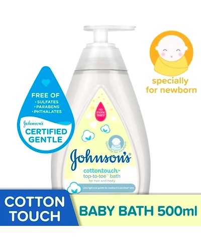 Johnson &amp; Johnson Baby Wash Cottontouch Top to Toe 500ml-11490573