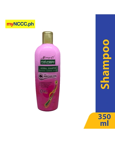 Moringa-02 Malunggay Herbal Shampoo with Argan Oil Pink 350ml-11391740