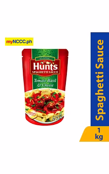 Hunts Spaghetti Sauce Tomato Basil & Cheese 1kg