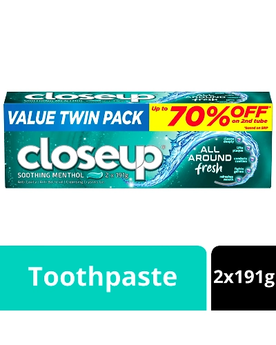 Close Up Soothing Menthol Value Twin Pack 191g-11564483
