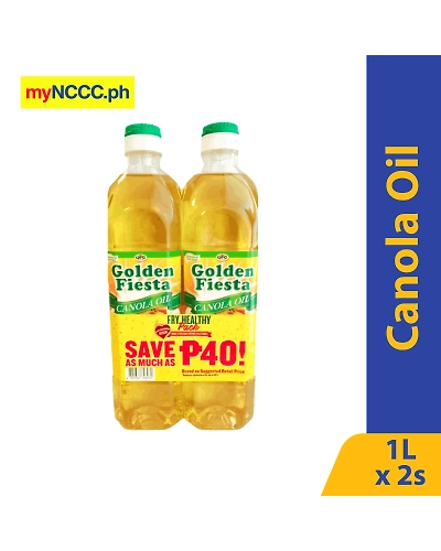 Golden Fiesta Canola Oil Healthy Duo Pack 1L Save P55-11194016