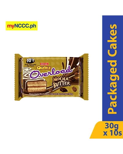 Quake Overload Choco Coated Mocha Butter Cake 30gx10s-10260438