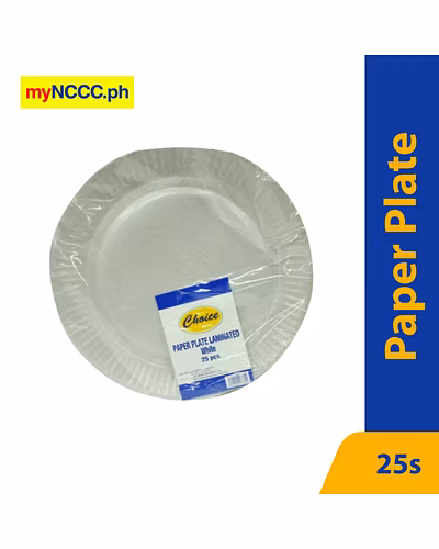 Choice Paper Plate Laminated 9 inches 25s-10447305