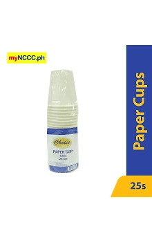 Choice Paper Cup Plain White 6.5oz 25s