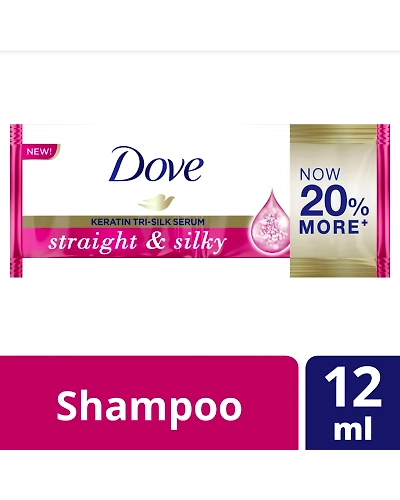 Dove Shampoo Straight &amp; Silky 12ml 6s-11518241