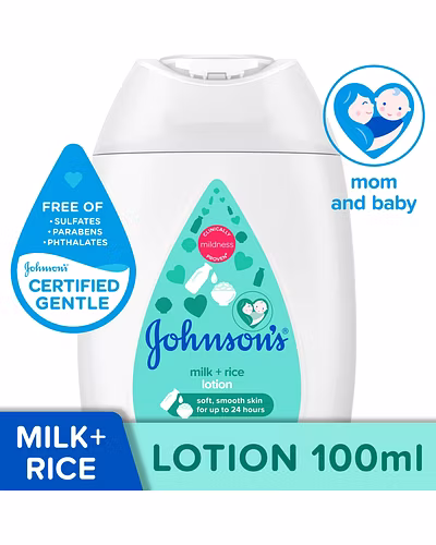 Johnson &amp; Johnson Baby Lotion Milk+Rice 100ml-10064679