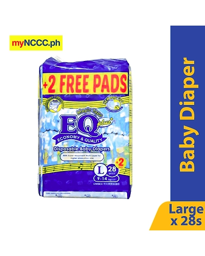 EQ Plus Baby Diaper Large 28s-10057340