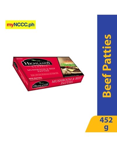 Highlands Classic Mushroom &amp; Beef Patties 452g-11414938