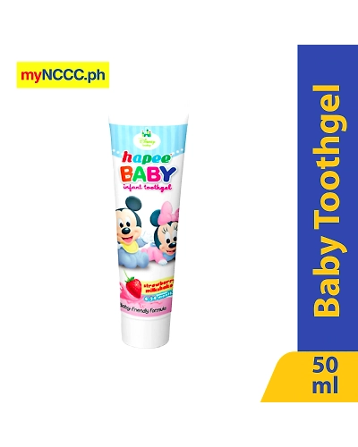 Hapee Baby Infant Tooth Gel Strawberry Milkshake 4-24 Months 50ml-11123253