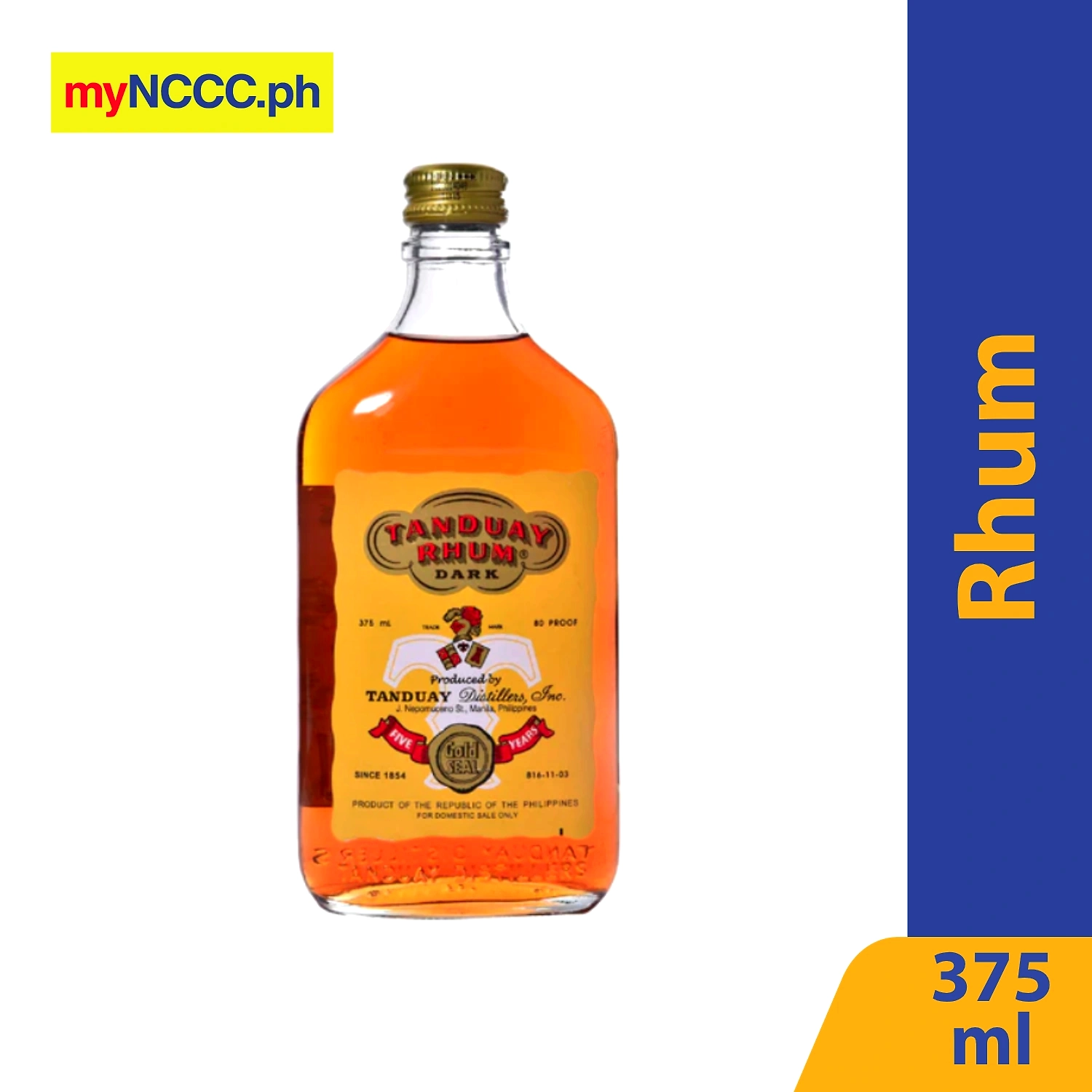 Tanduay Rhum 5 Years 375ml - | NCCC Online Store