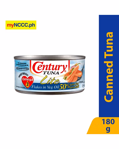 Century Tuna Lite Flakes in Vegetable Oil 180g-10044802