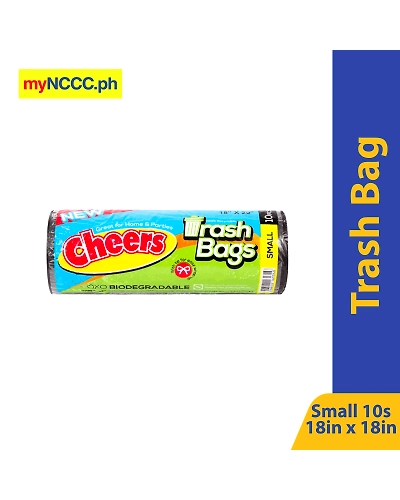 Cheers Trash Bag Black Small 18X18 10s-10953422