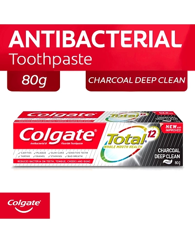 Colgate Toothpaste Total 12 Charcoal Deep Clean 80g-10872045