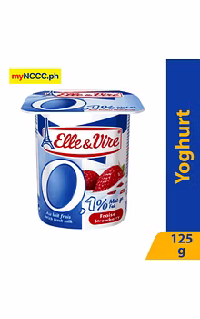 Elle & Vire Strawberry Yogurt 0% Fat 125g