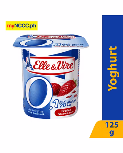 Elle &amp; Vire Strawberry Yogurt 0% Fat 125g-10628566