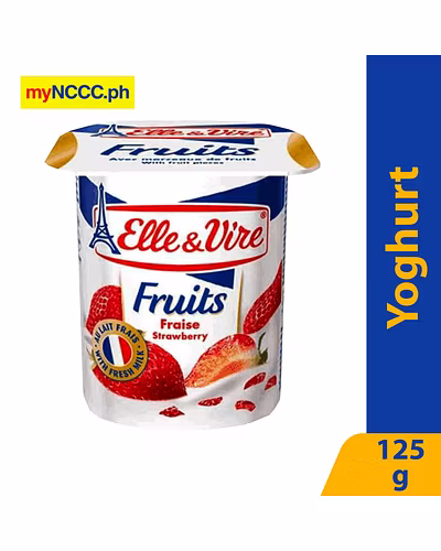 Elle &amp; Vire Strawberry Yogurt 125g-10628549
