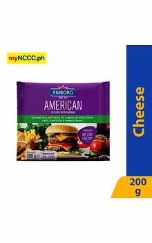 Emborg American Cheddar Slices 24 x 200g