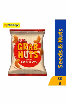 Oishi Grab Nuts Roasted Cashews 30g
