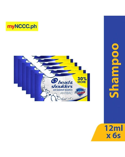 Head &amp; Shoulders Shampoo Antibacterial 12mlx6s-11604866