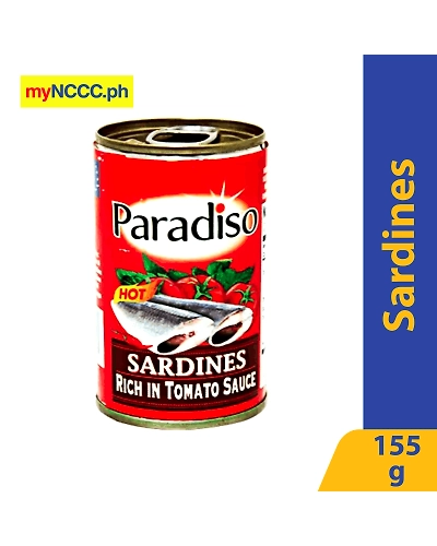 Paradiso Sardines Hot Easy Open Can 155g-10256742