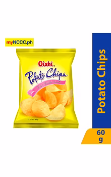 Oishi Potato Chips Plain Salted 60g