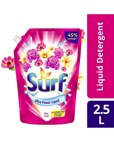 Surf Liquid Detergent Rose Fresh Stand-up Pouch 2.5L-11639142