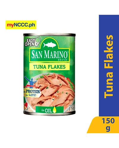 Sanmarino Tuna Flakes in Oil Easy Open Can 150g-10910025
