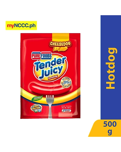 Purefoods Tender Juicy Cheesedog Jumbo 500g-10005405