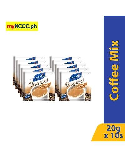 San Mig Coffee 3in1 Original Creamier &amp; Richer Ties 20gx10s-10528501