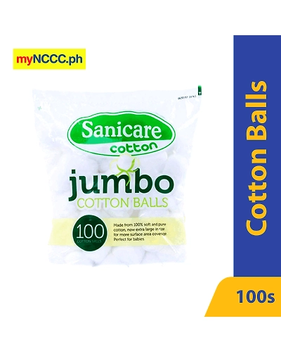 Sanicare Jumbo Cotton Balls 100s-11121710