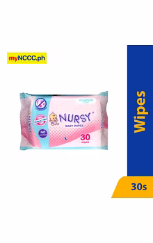 Nursy Baby Wipes Powder Scent 30s