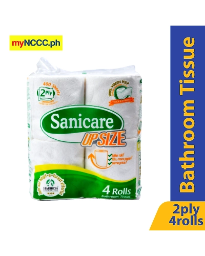 Sanicare Bathroom Tissue 2Ply 400 sheets 4Rolls-10263104