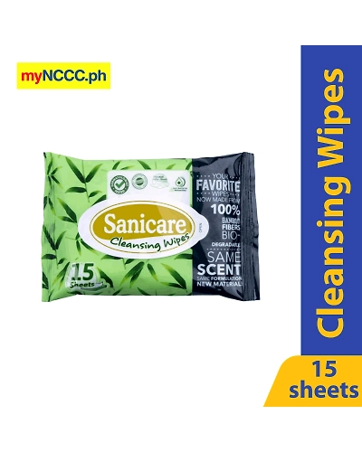 Sanicare Cleansing Wipes 15 Sheets-10748746