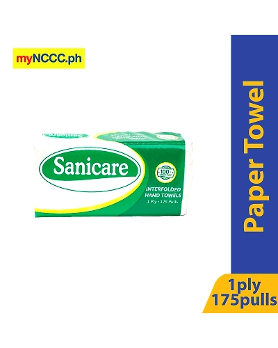 Sanicare Inter-Folded Hand Towels 175Pulls 1Ply 200mmx200mm-10210077