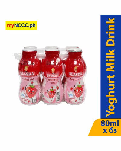 Alaska Fruitti Yo! Strawberry Yoghurt-Flavored Milk Drink 80mlx6s-11660781