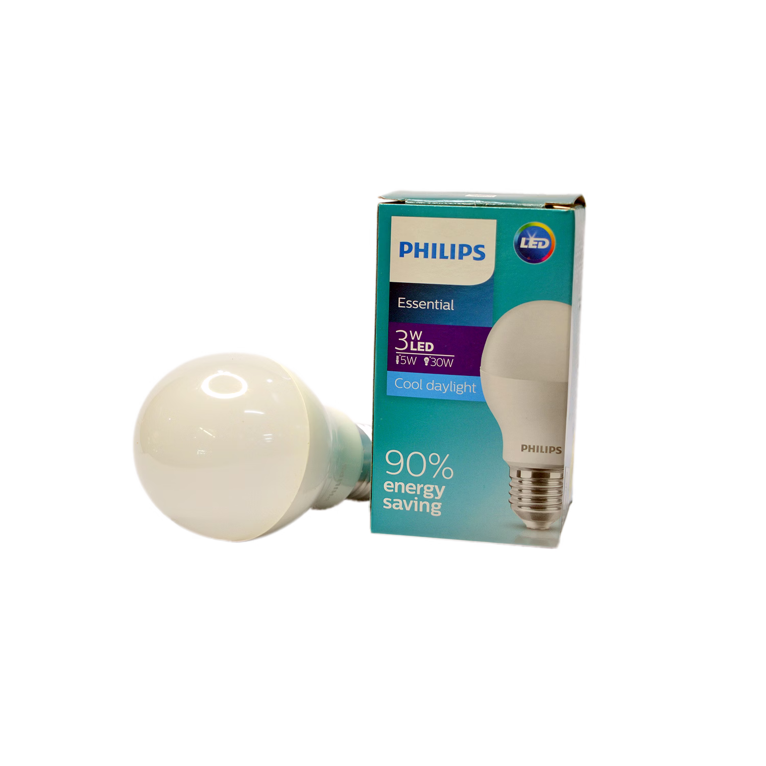 Philips ESL Led Bulb Cool Daylight E27 3w NCCC Online Store