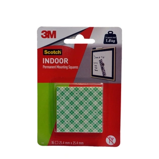 3M Indoor Permanent Mounting Tape Square 25.4mmx25.4mm