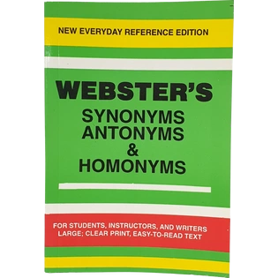 Webster Synonyms, Antonyms & Homonyms