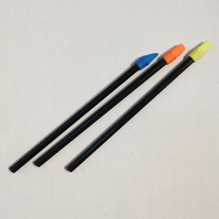 Pencils Pack Of 3 Black With Pencil Toppers